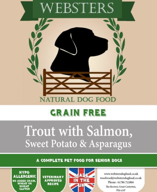 Grain Free Senior Trout with Salmon, Sweet Potato & Asparagus