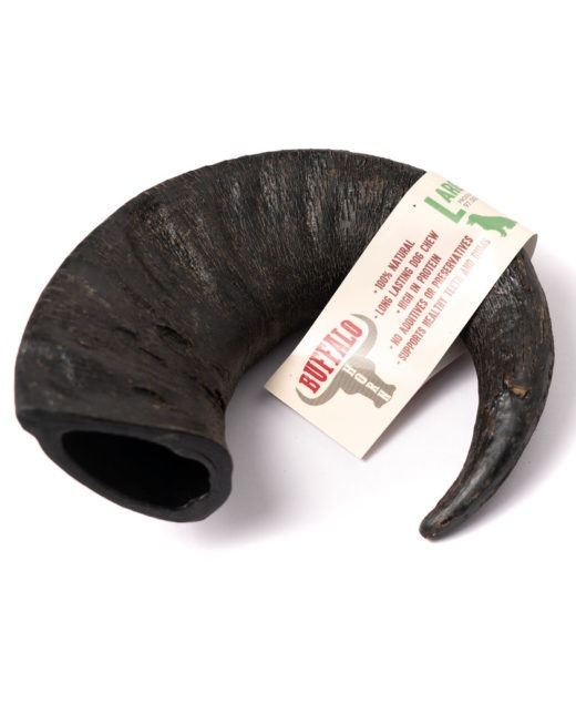Free Range Buffalo Horn 100% Natural Chew for Adult Dogs & Puppies